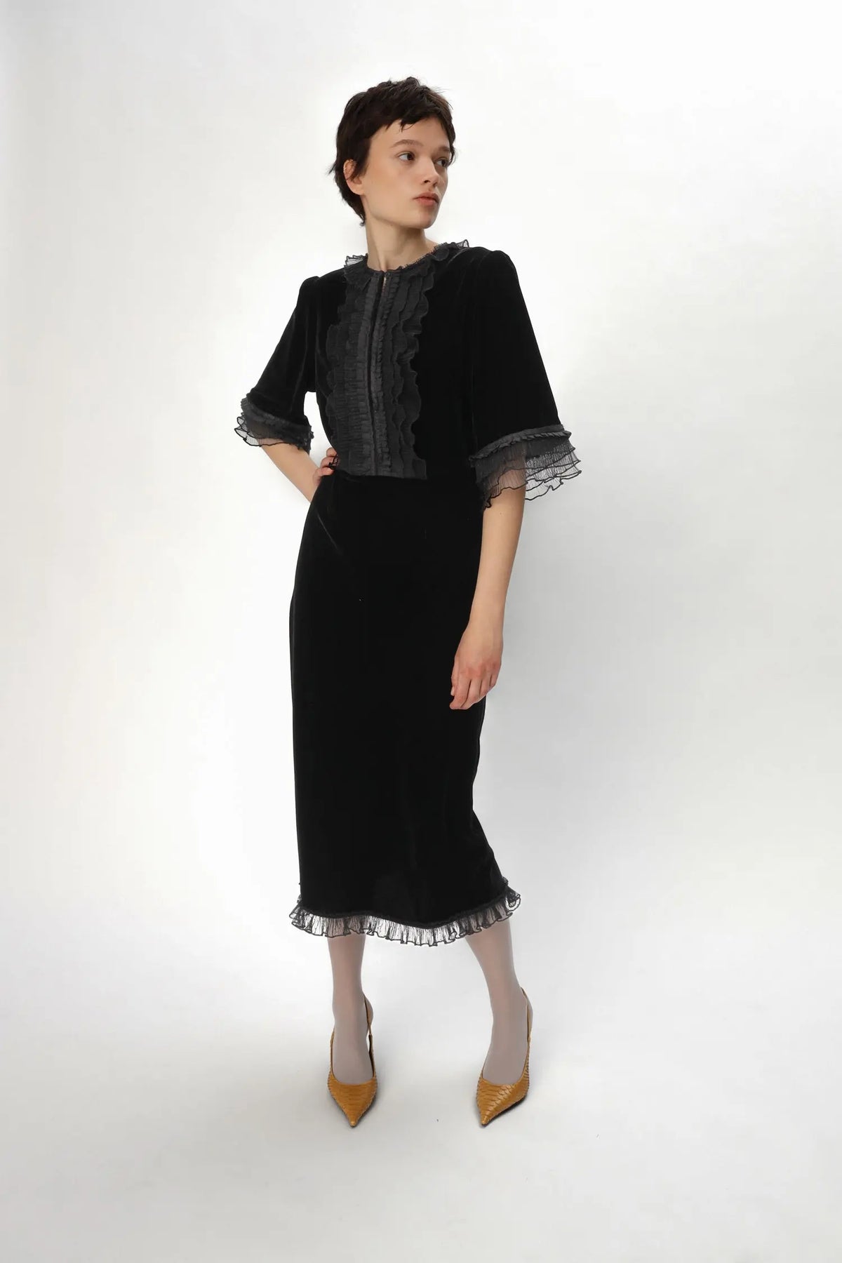 Stella Nova Velvet Dress Dress 999 Black