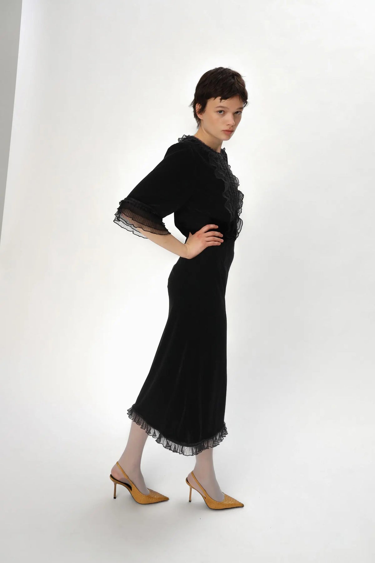 Stella Nova Velvet Dress Dress 999 Black