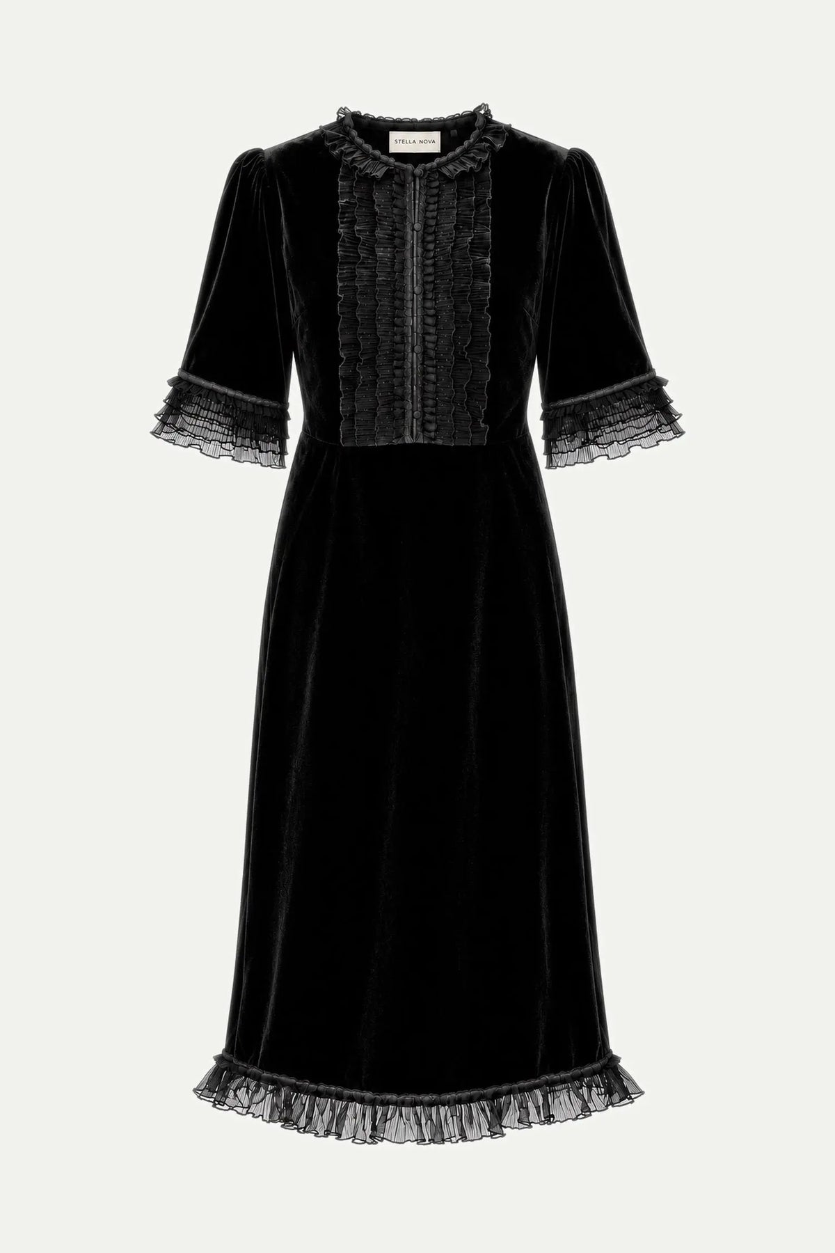 Stella Nova Velvet Dress Dress 999 Black
