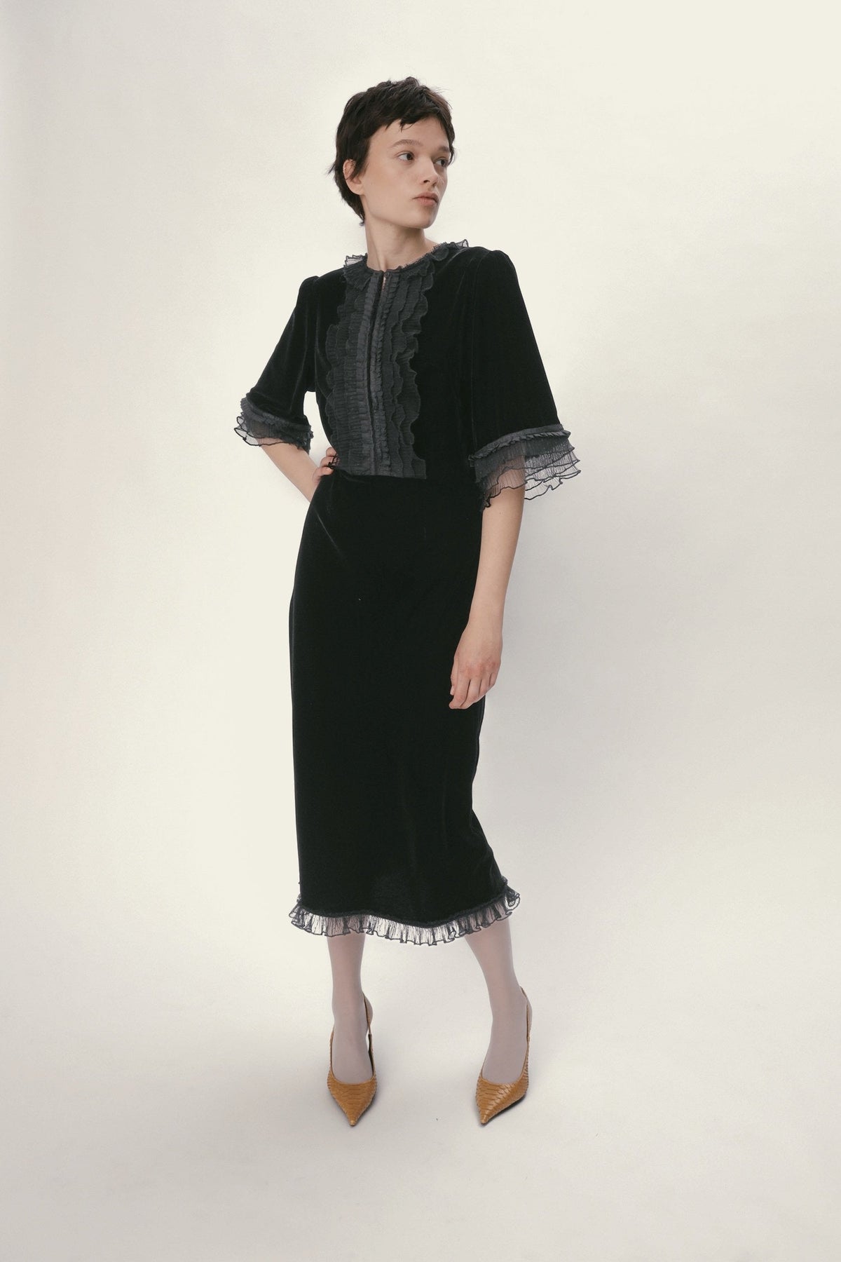 Stella Nova Velvet Dress Dress 999 Black