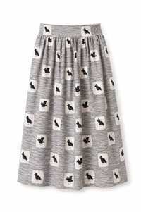 Voluminous midi skirt - Pale Pink
