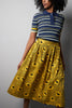 Voluminous midi skirt - Burned Yellow