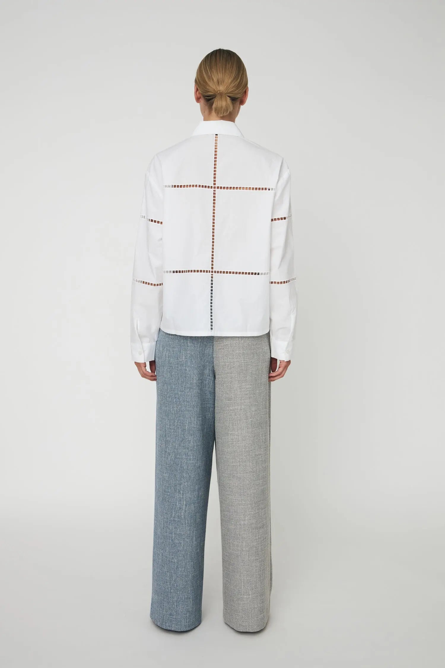 Stella Nova Wide Shirt with Artworks Shirt 001 White