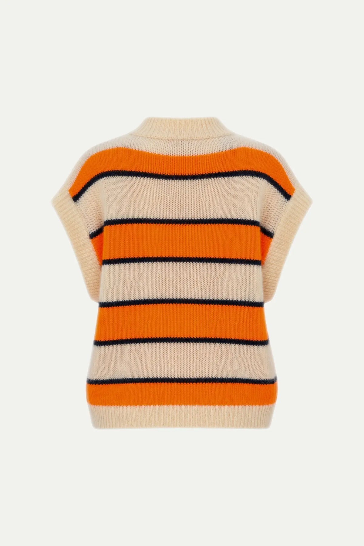 Stella Nova Wool Mix Mohair Vest Vest 748 Bright Orange