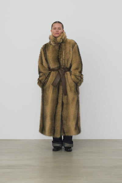 Stella Nova Faux Fur Coat Coat 862 Soft Brown