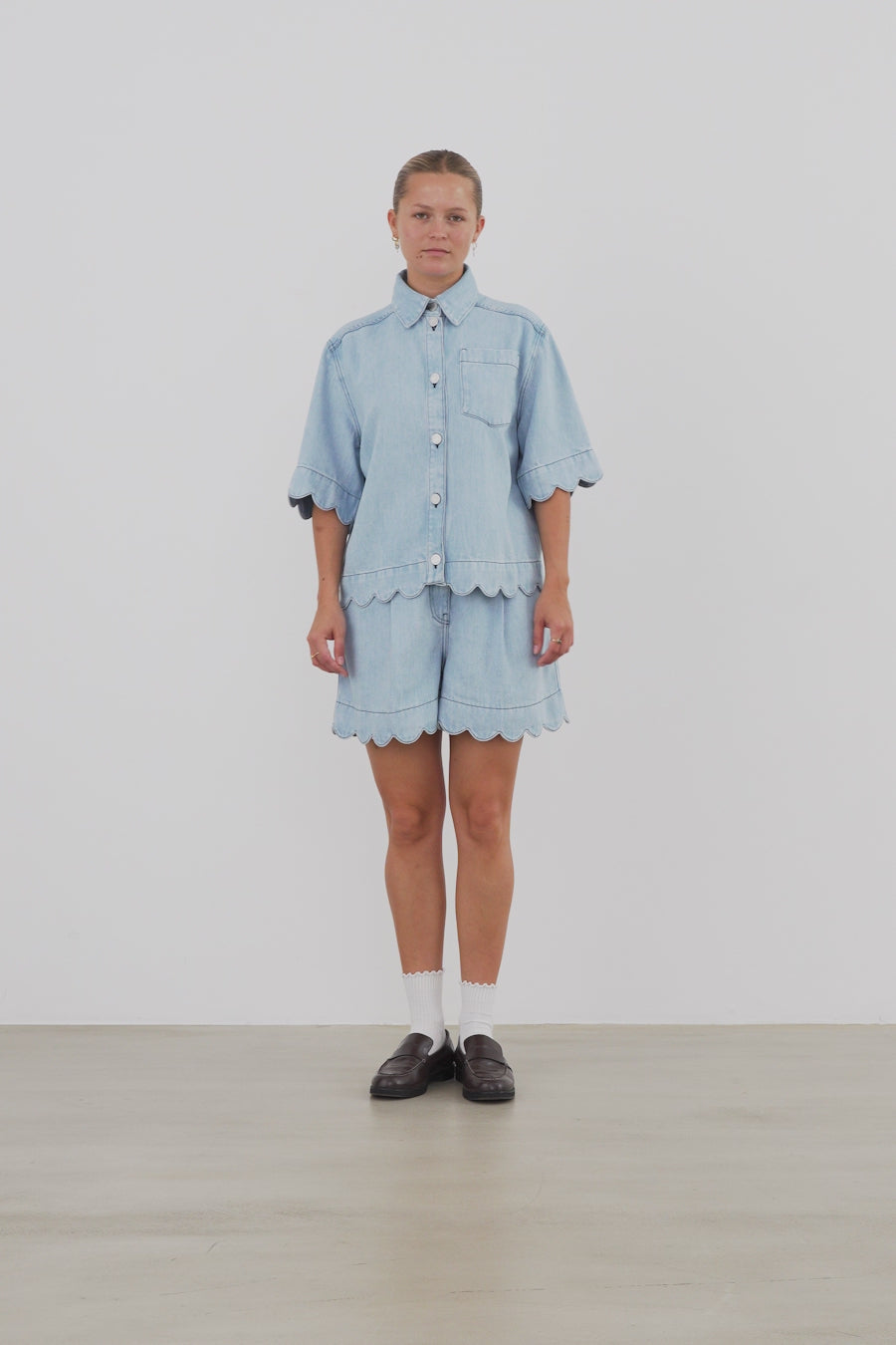 Stella Nova Soft Denim Shirt Shirt 302 Light Blue