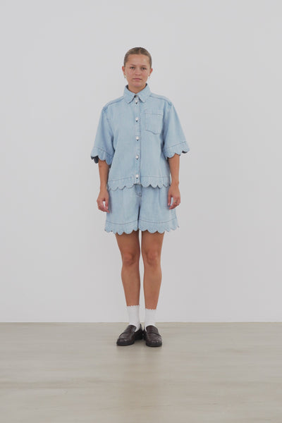 Stella Nova Soft Denim Shirt Shirt 302 Light Blue