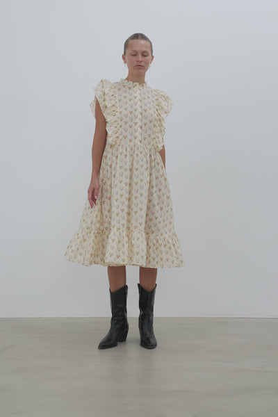 Stella Nova Delicate Printed Cotton Dress Dress 262 Navy Hearts