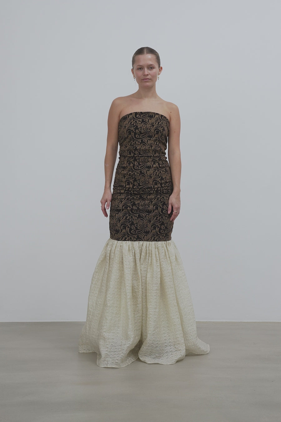 Stella Nova Strapless Jersey Maxi Dress Dress 907 Black/Creme