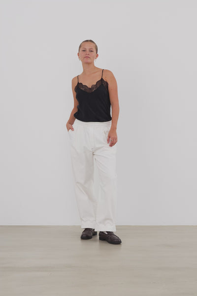 Stella Nova Carrot Shape Pants Pants 001 White