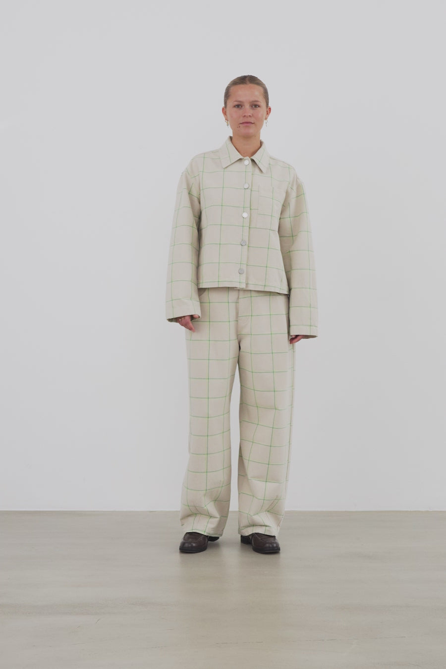 Stella Nova Checked Shirt Shirt 020 Creme Check