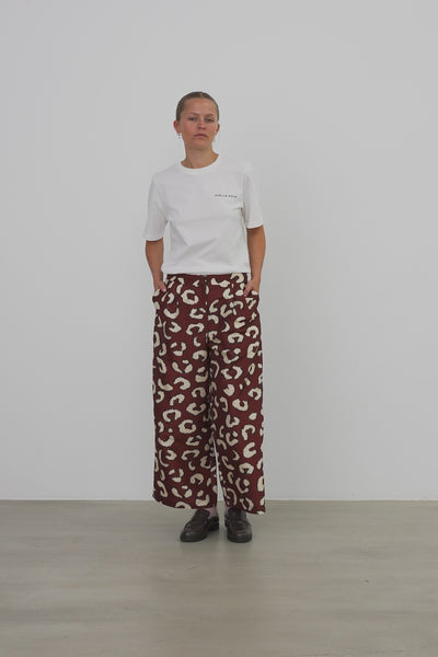 Stella Nova Cropped Low-Waist Pants Pants 081 Leopard