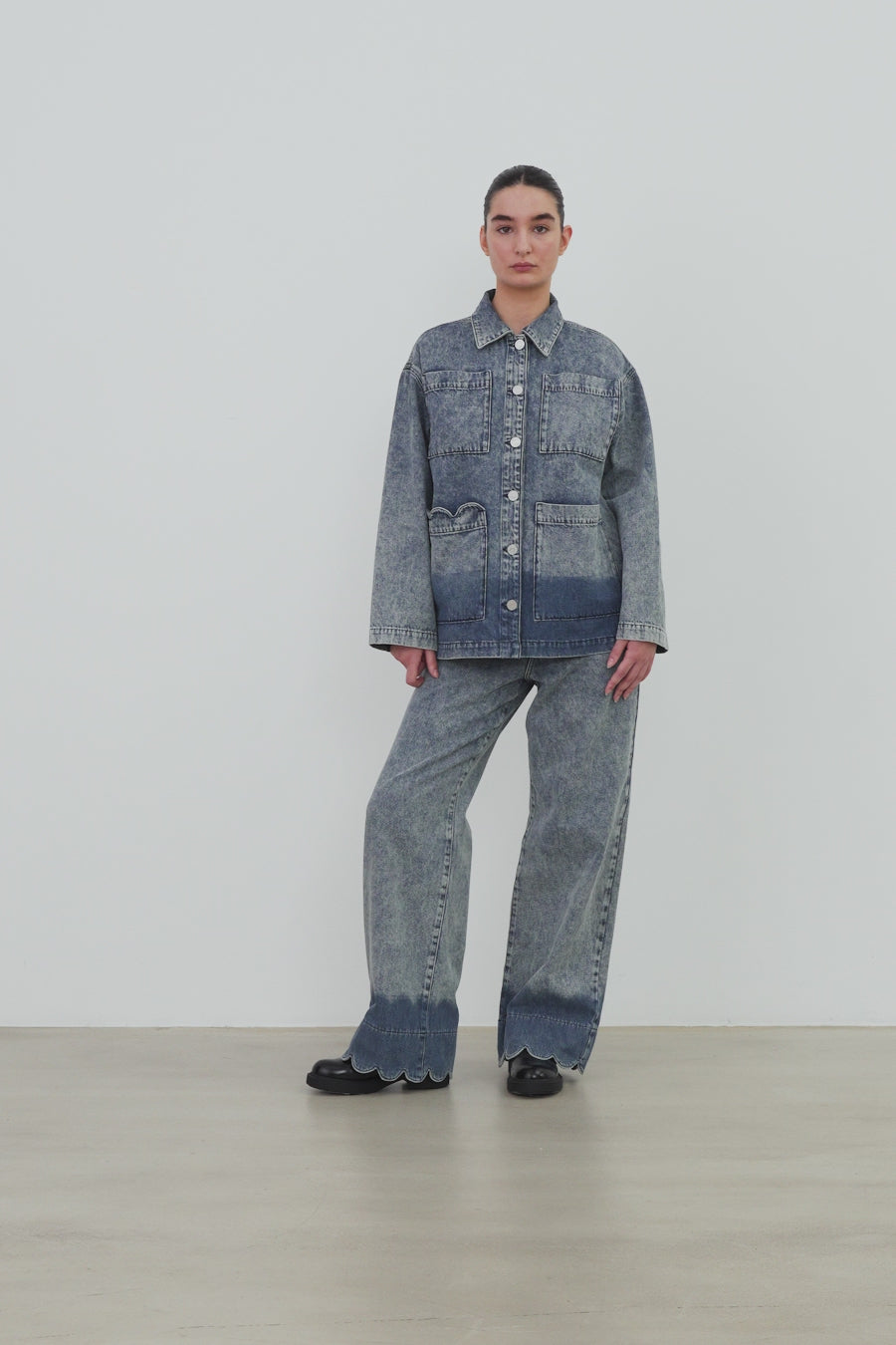 Stella Nova Dip dye Denim Shirt Shirt 305 Denim Blue