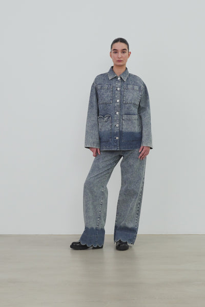 Stella Nova Dip dye Denim Shirt Shirt 305 Denim Blue