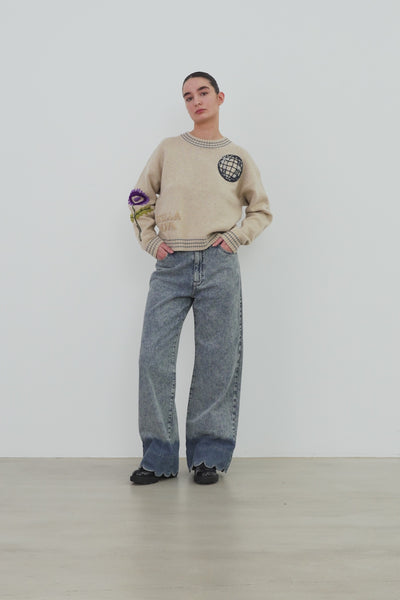 Stella Nova Scallop Edge Pants Pants 305 Denim Blue