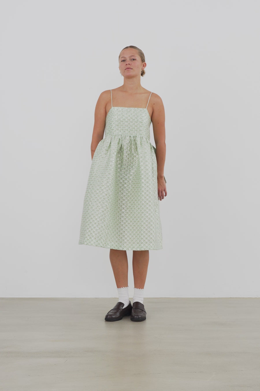 Stella Nova Bubble Dress with Straps Dress 236 Mint Tea