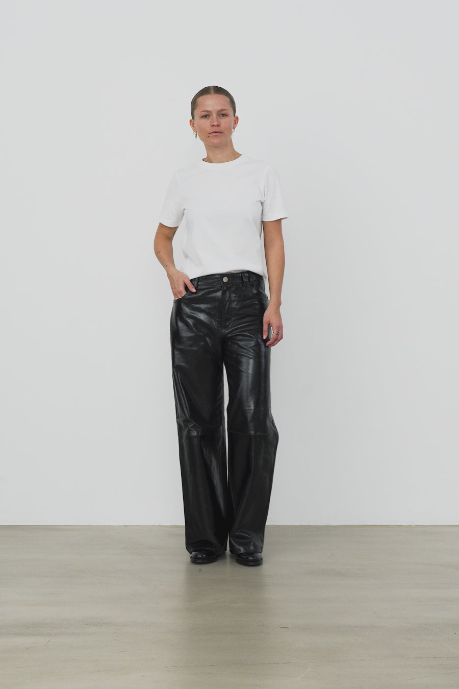 Stella Nova Patent Leather Pants Pants 999 Black