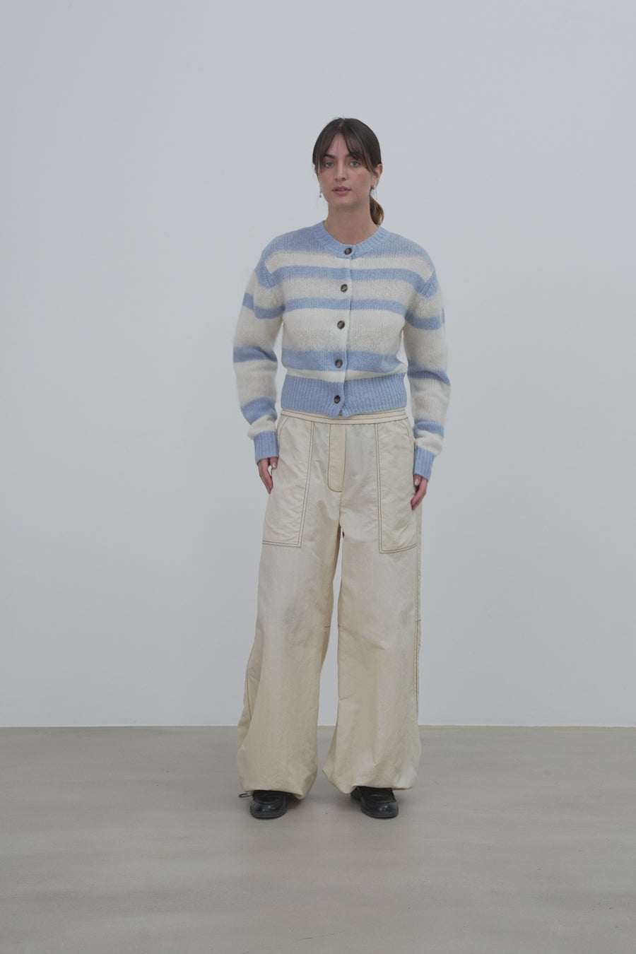 Stella Nova Workwear Oversized Pants Pants 019 Ecru