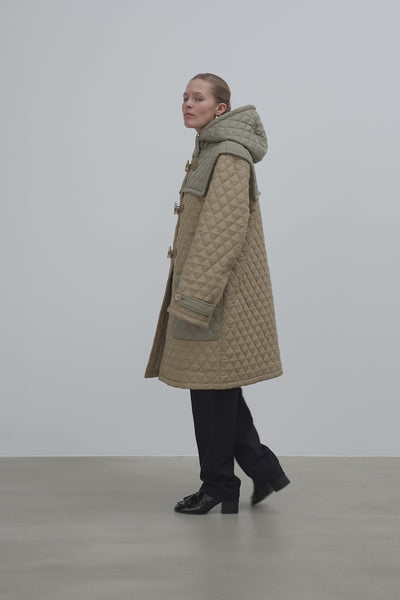 Stella Nova Quilted Duffel Coat Coat 207 Olive