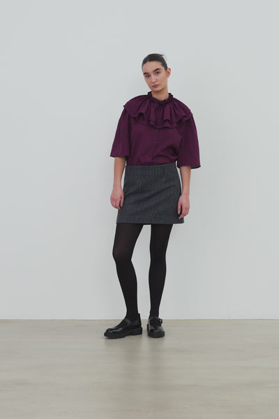 Stella Nova Frill Top Shirt 571 Beetroot