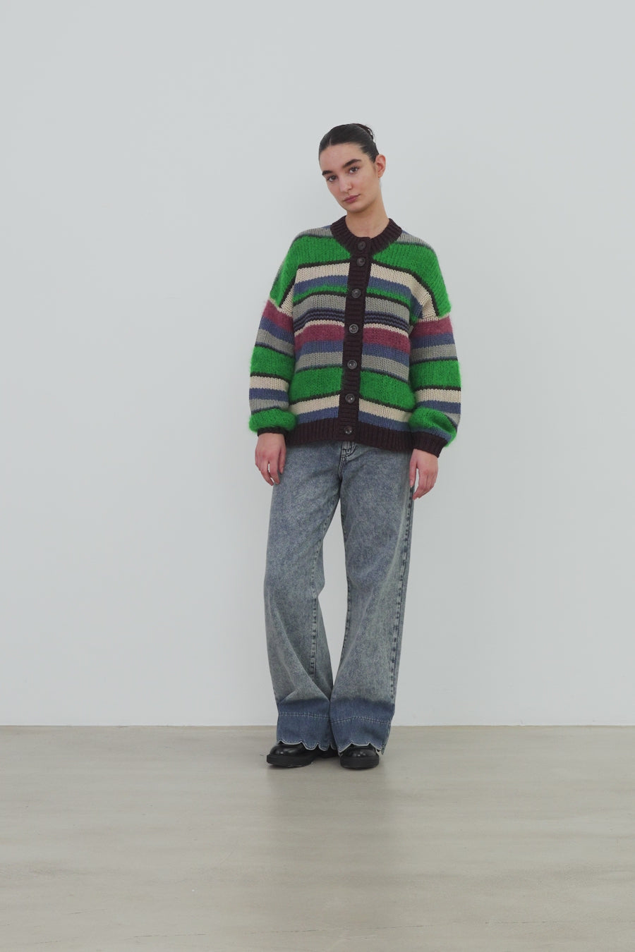 Stella Nova Multi Striped Cardigan Cardigan 530 Multicolour