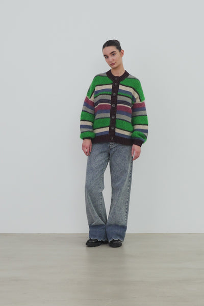 Stella Nova Multi Striped Cardigan Cardigan 530 Multicolour