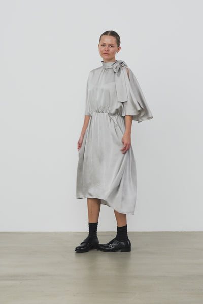 Stella Nova Butterfly Sleeved Dress Dress 876 Pearl Grey