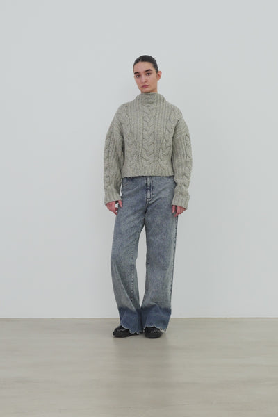 Stella Nova Cable Sweater Sweater 395 Navy
