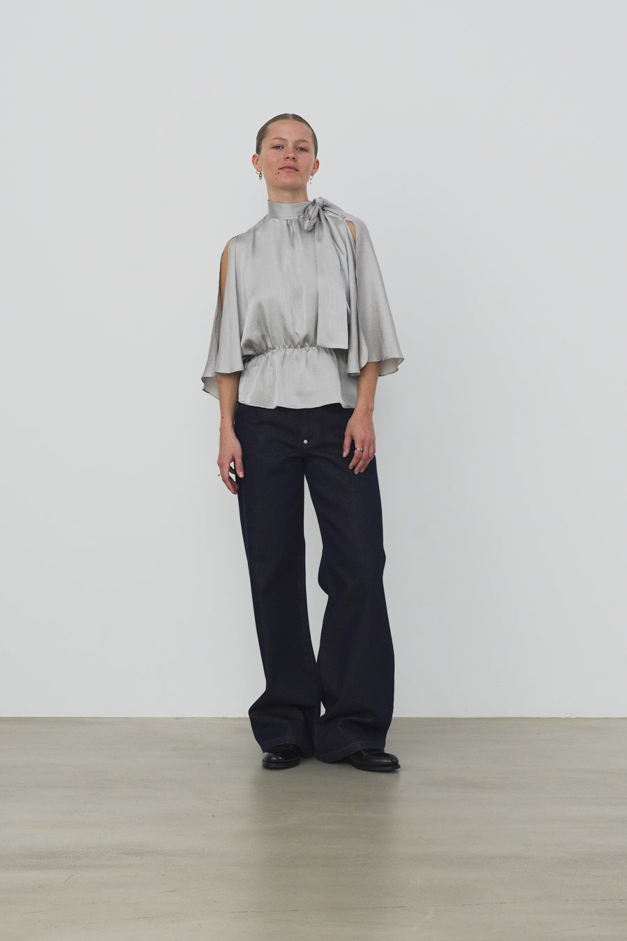 Stella Nova Butterfly Sleeved Blouse Blouse 876 Pearl Grey